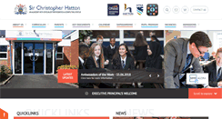 Desktop Screenshot of hattonschool.org.uk