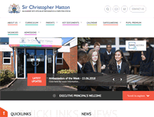 Tablet Screenshot of hattonschool.org.uk